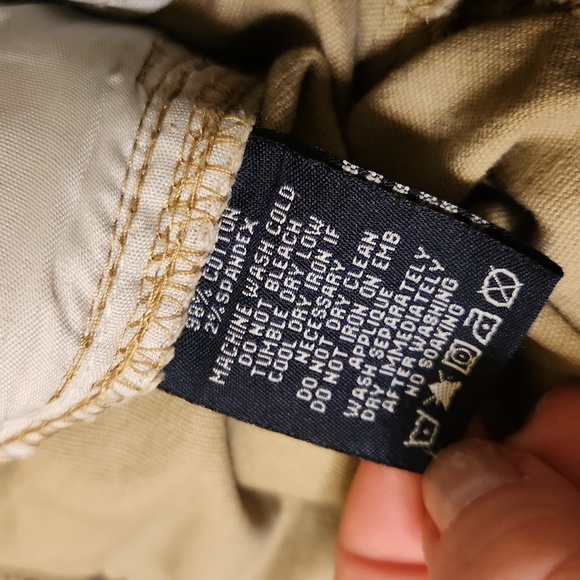 Retro stitch boys pants tan brown fancy skinny cotton bottom - Picture 11 of 13